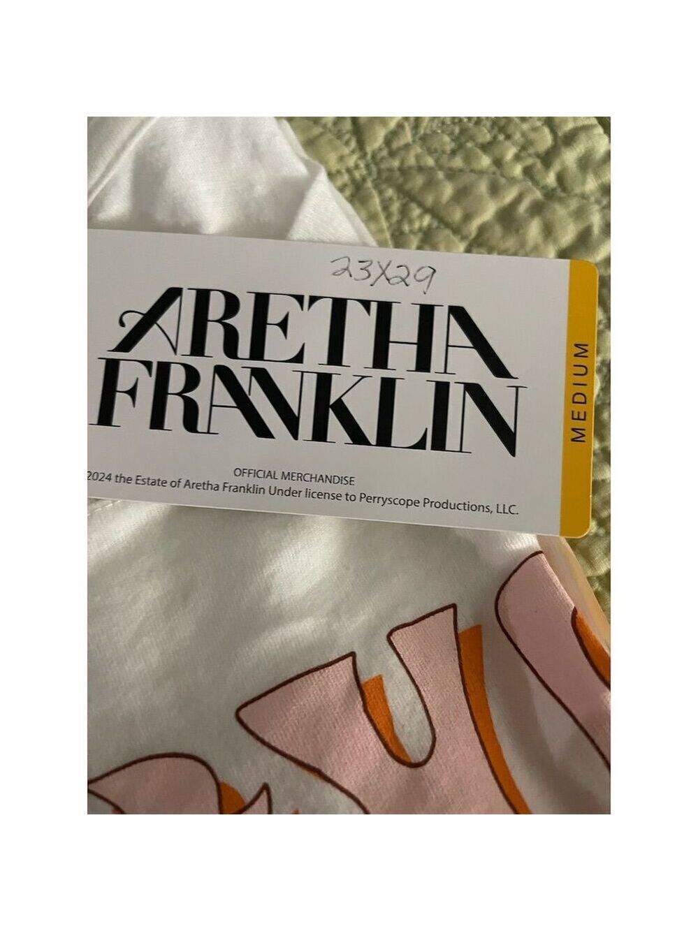 Aretha Franklin "Queen of Soul" Graphic Tee Unisex M White Casual Shirt - Picture 2 of 3